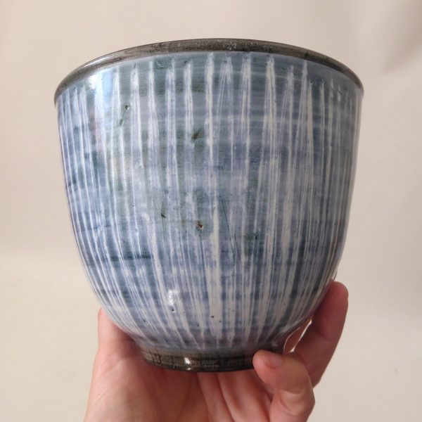 Rye Pottery Jimmy Elliott 1950s plant pot holder, pottery sgraffito bowl planter - Image 7