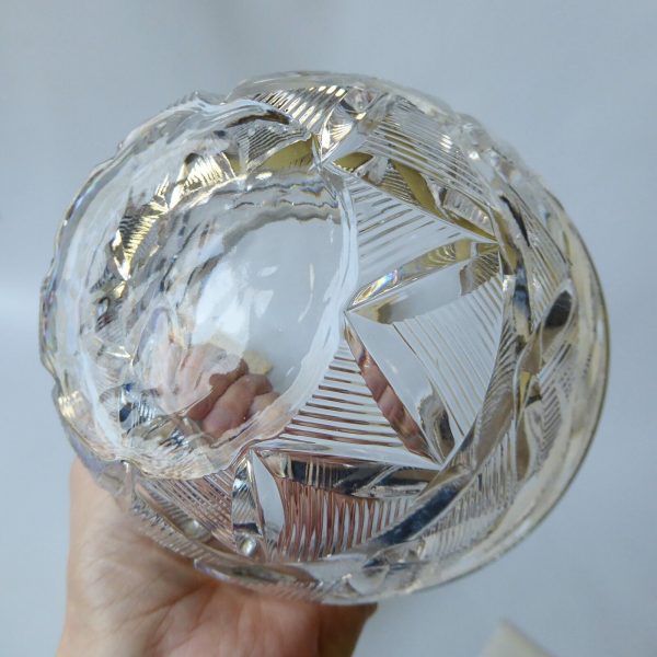 USSR crystal bowl, vintage. Boxed small cut glass + silverplated. Caenaho B CCCP - Image 13