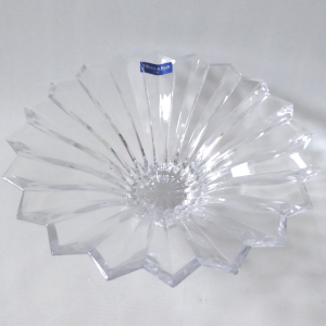 Villeroy & Boch Lucca crystal art glass fruit bowl, 24% Lead Crystal, spiky star