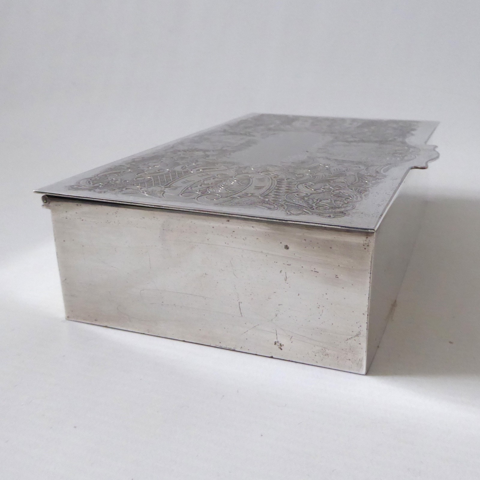 Viners of Sheffield Alpha Plate cigarette trinket jewellery box case, vintage - Image 10