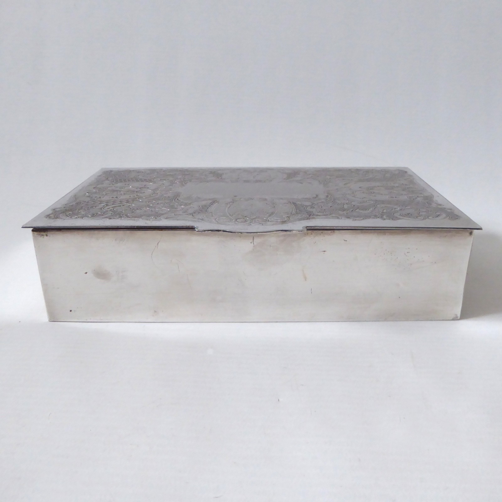 Viners of Sheffield Alpha Plate cigarette trinket jewellery box case, vintage - Image 2