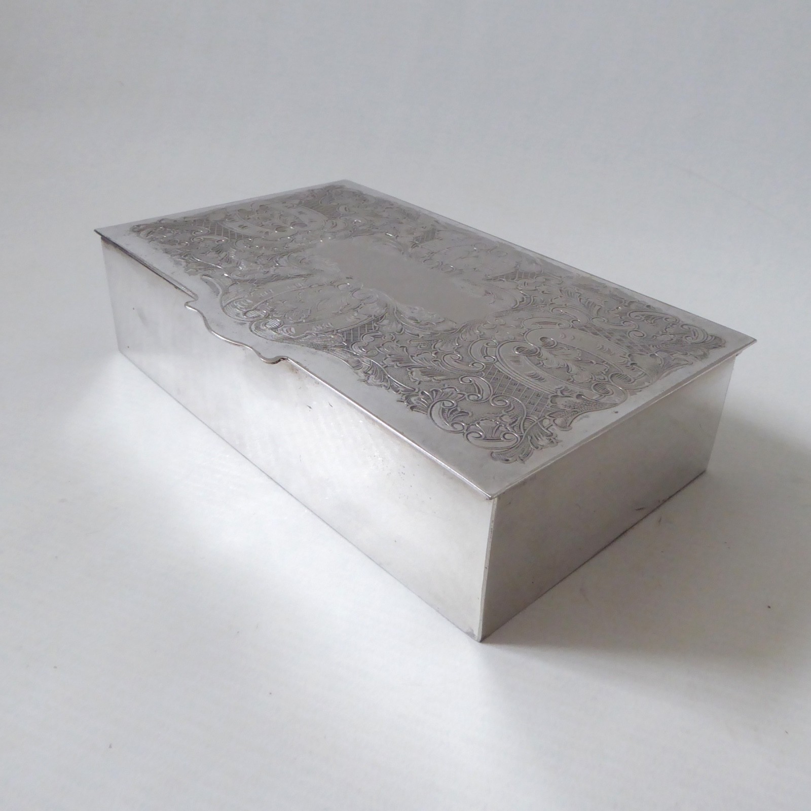 Viners of Sheffield Alpha Plate cigarette trinket jewellery box case, vintage - Image 4