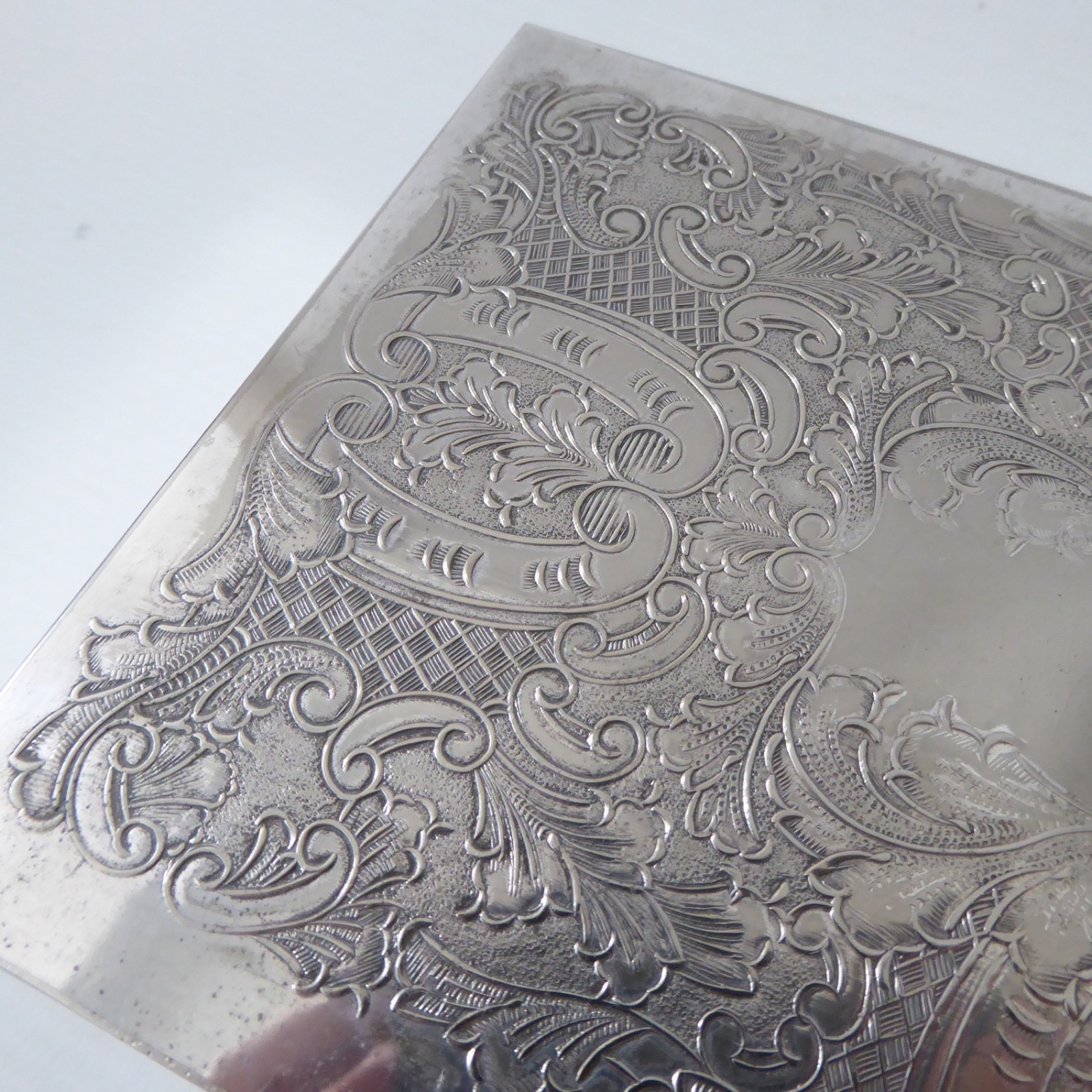 Viners of Sheffield Alpha Plate cigarette trinket jewellery box case, vintage - Image 5
