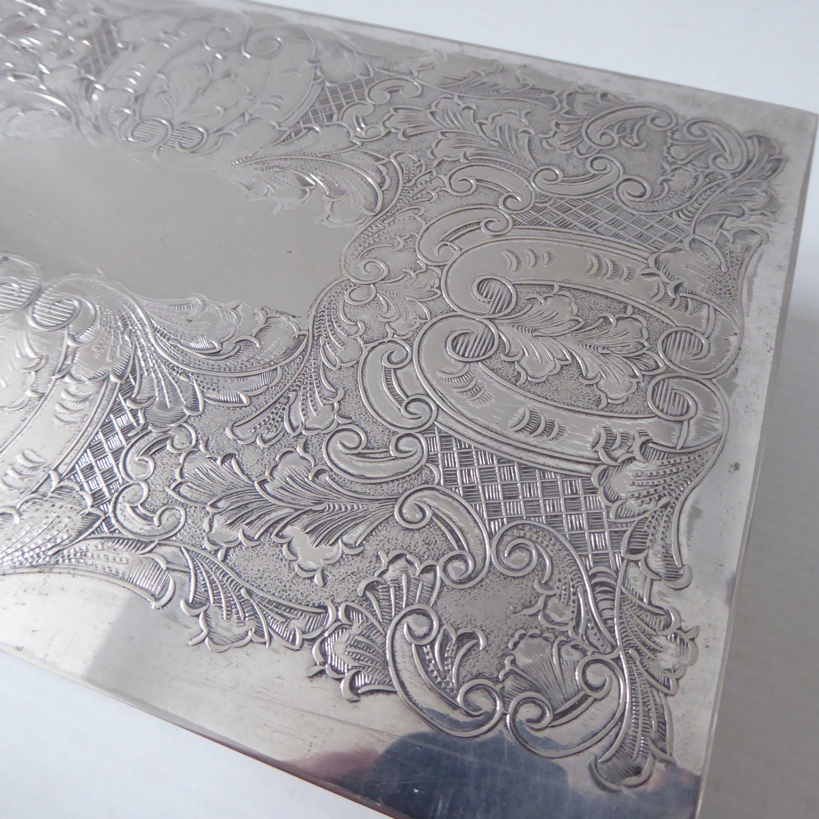 Viners of Sheffield Alpha Plate cigarette trinket jewellery box case, vintage - Image 6