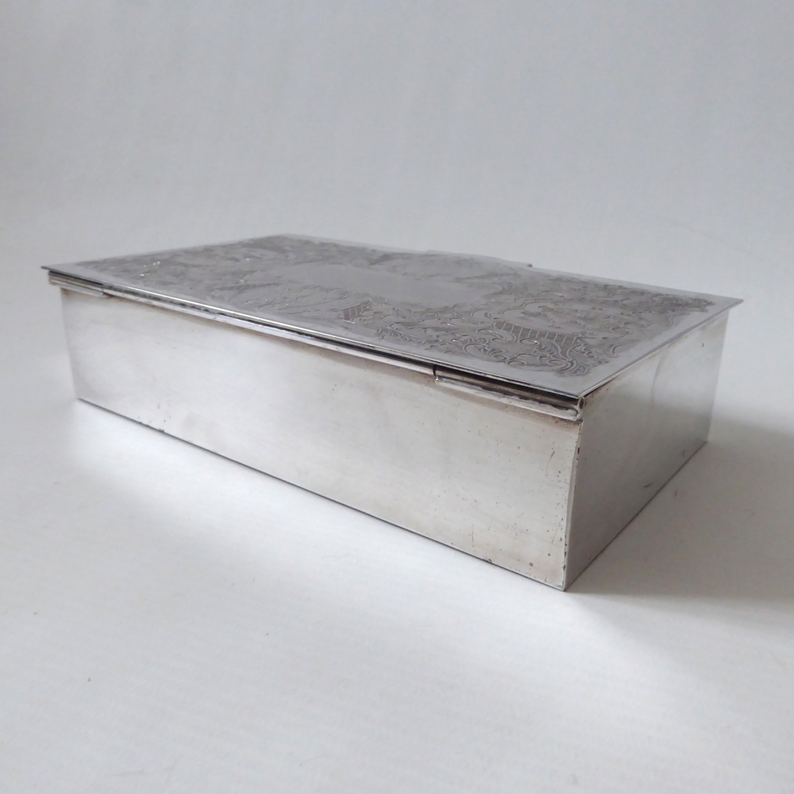 Viners of Sheffield Alpha Plate cigarette trinket jewellery box case, vintage - Image 9