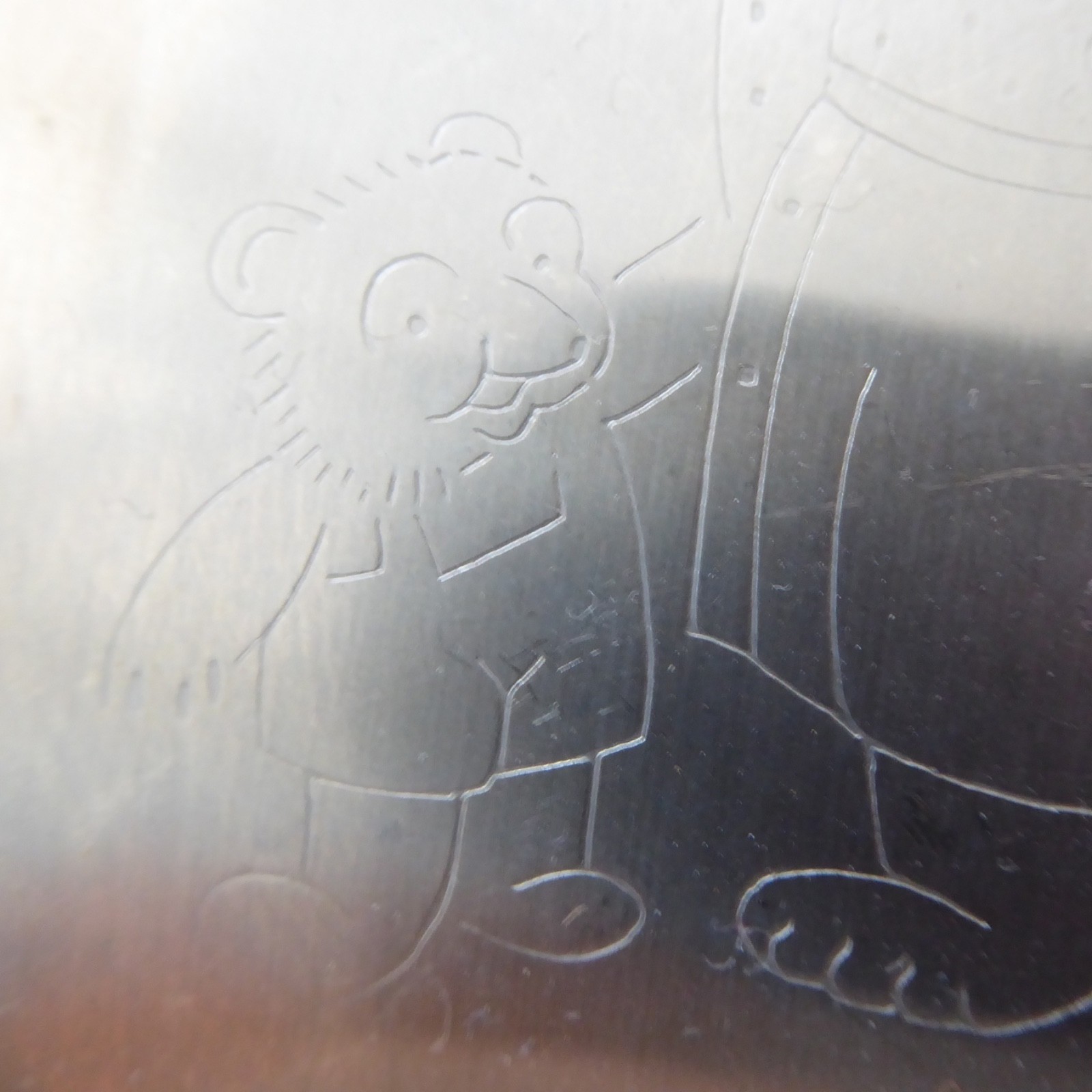 Vintage DKF LUNDTOFTE Denmark 3 bears stainless steel children's kid's dish bowl - Image 10