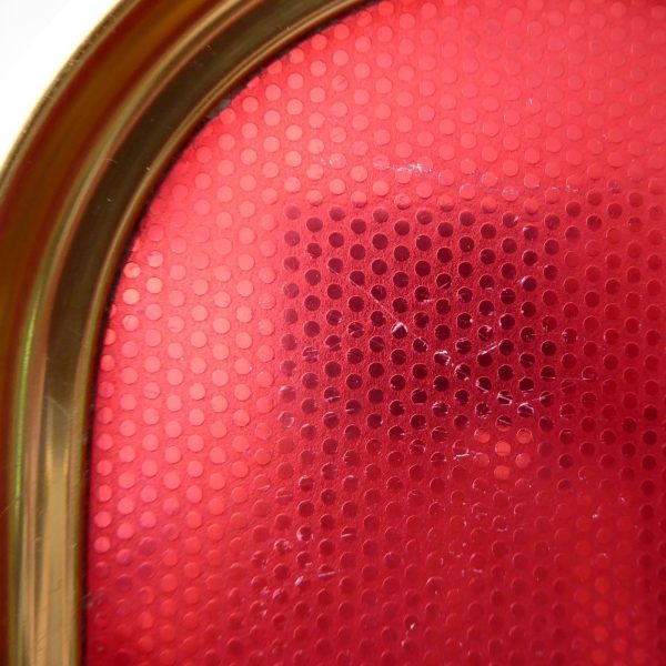 Vintage red & gold 12" drinks tray by Carefree.  1960s/1970s retro rectangular - Image 16