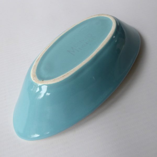 1960s Midwinter yellow and turquoise glazed ceramic dish bowl, sweetcorn. Retro - Image 9