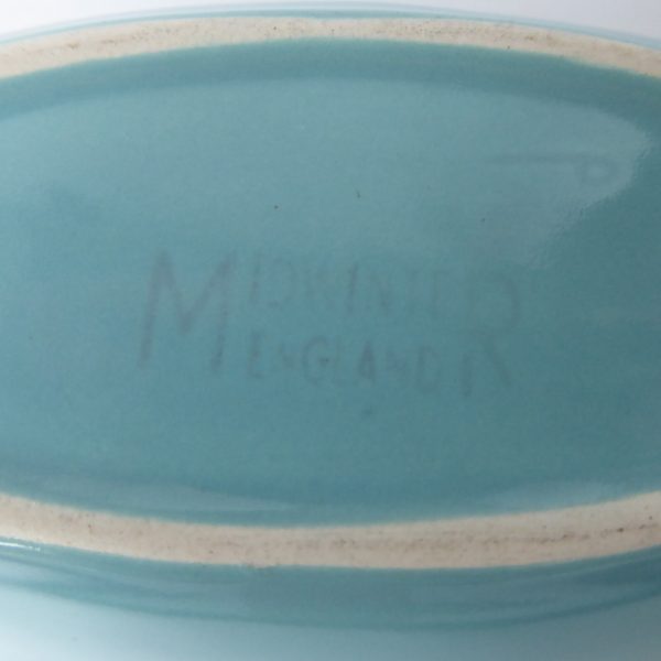 1960s Midwinter yellow and turquoise glazed ceramic dish bowl, sweetcorn. Retro - Image 10