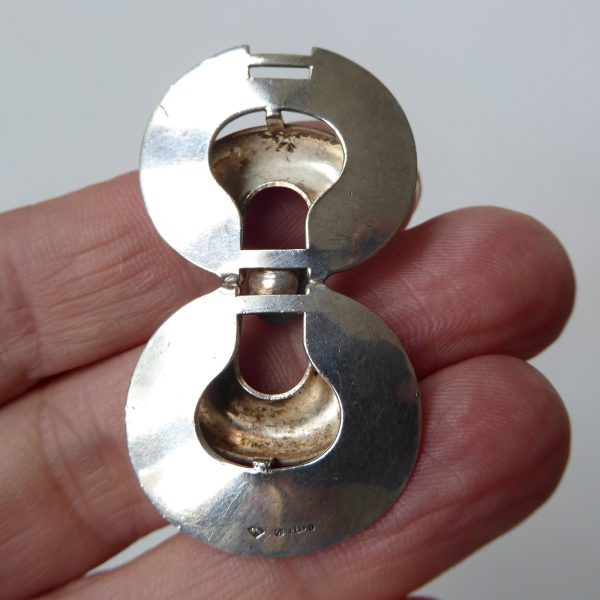 1973 sterling silver 925 hallmarked pendant for necklace. Brutalist modernist - Image 11