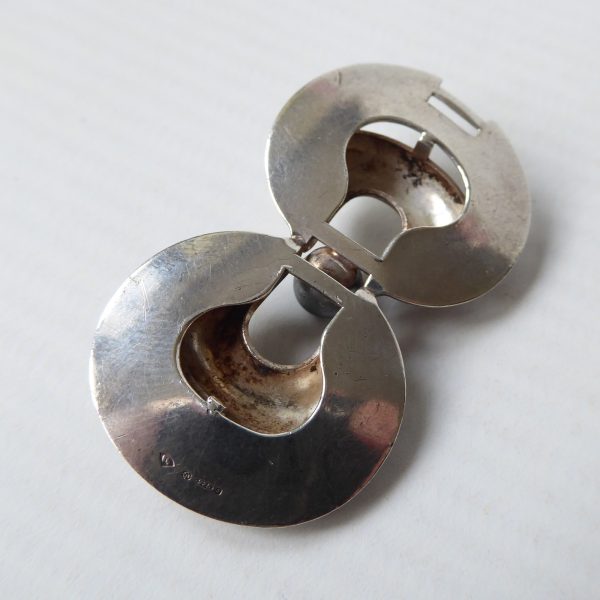 1973 sterling silver 925 hallmarked pendant for necklace. Brutalist modernist - Image 12