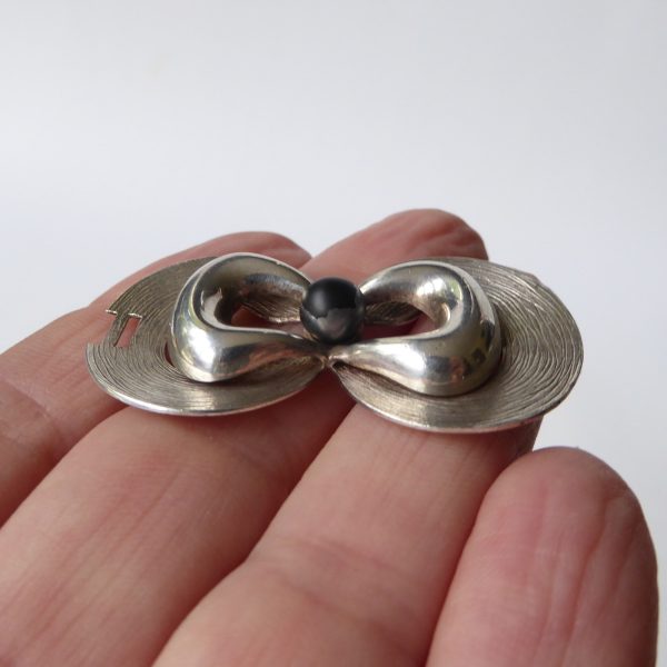 1973 sterling silver 925 hallmarked pendant for necklace. Brutalist modernist - Image 10