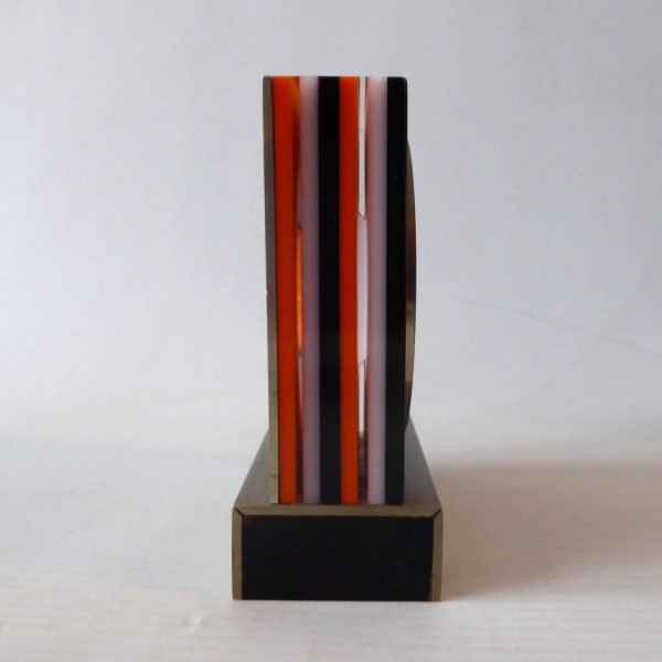 1976 International Industrial Film Festival award trophy memorabilia, op art 70s - Image 5