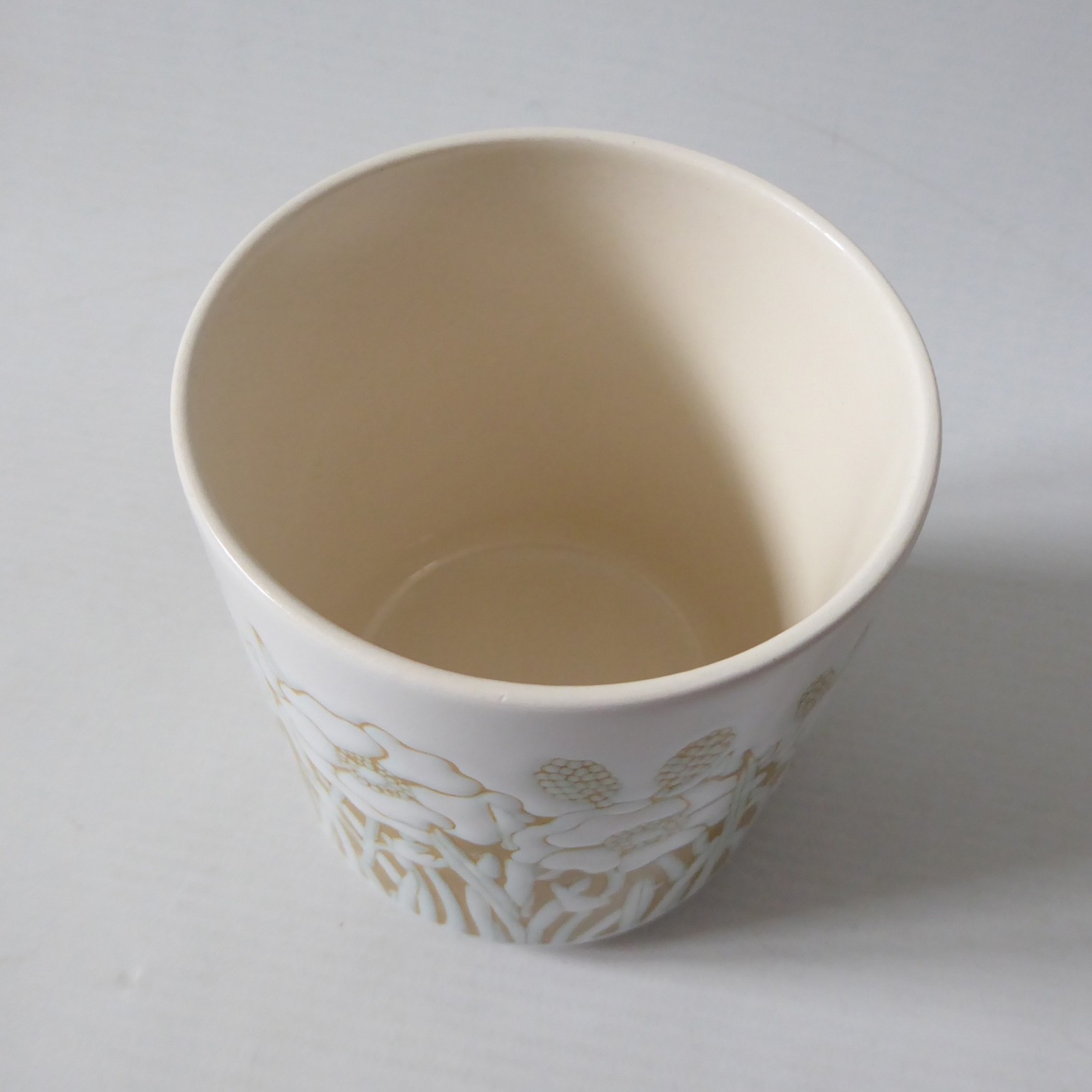 1978 Hornsea Pottery Fleur vintage cylinder pot, 1970s pen pot, container flower - Image 6