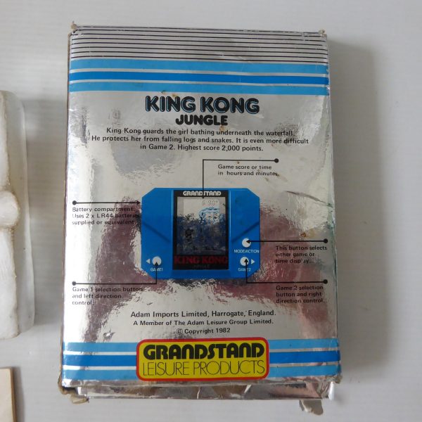 1982 boxed Grandstand King Kong Jungle LCD handheld game, working, retro vintage - Image 4