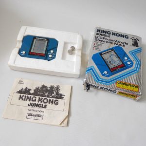 1982 boxed Grandstand King Kong Jungle LCD handheld game, working, retro vintage