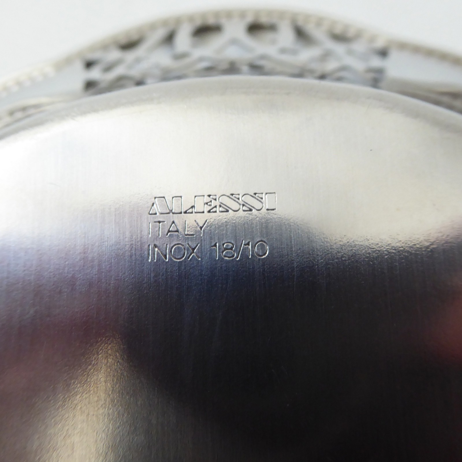 Alessi pierced basket bowl. Vintage design 18/10 inox stainless steel. Italy - Image 11
