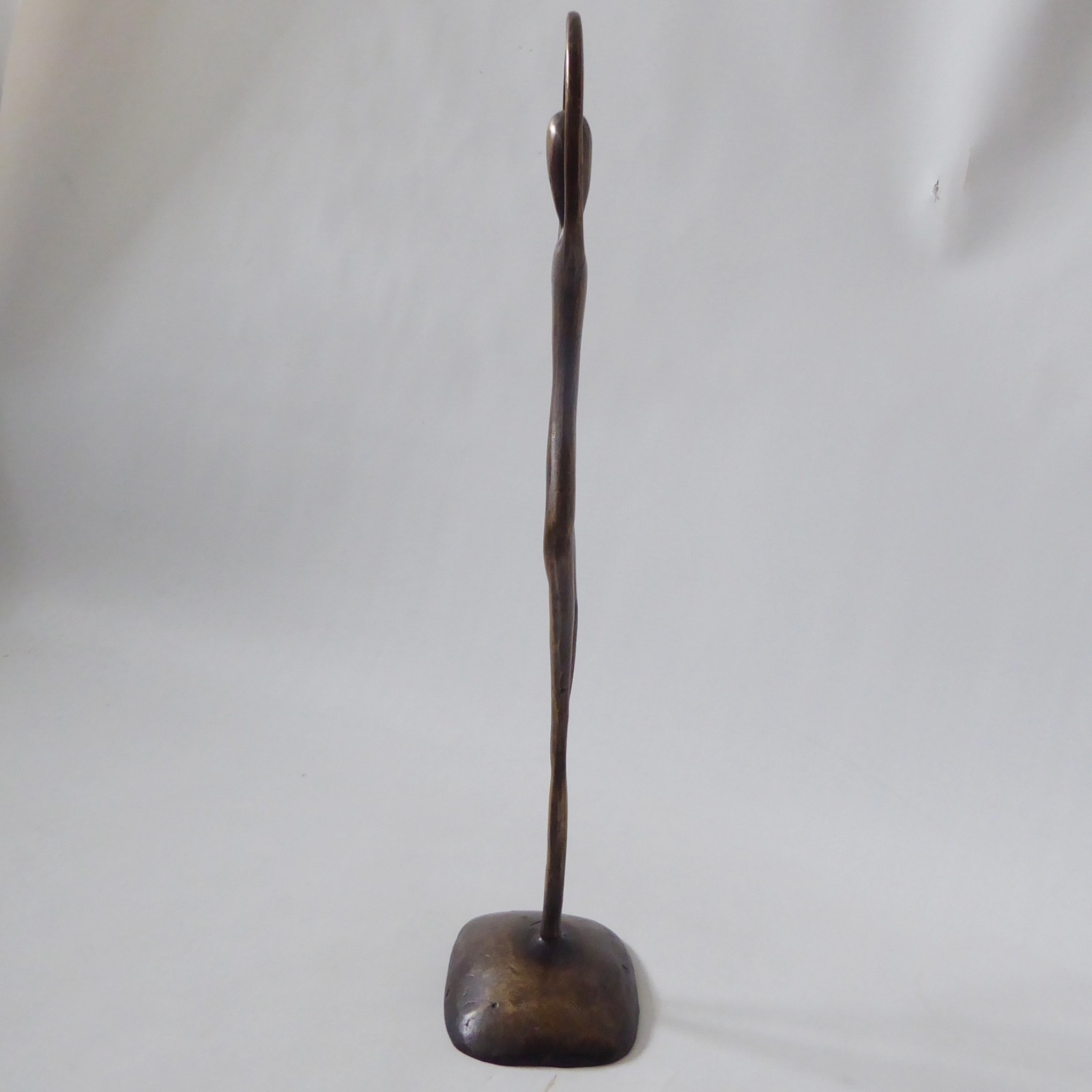 Brass ballerina dancer ornament statue figurine, modernist vintage bronze style - Image 12