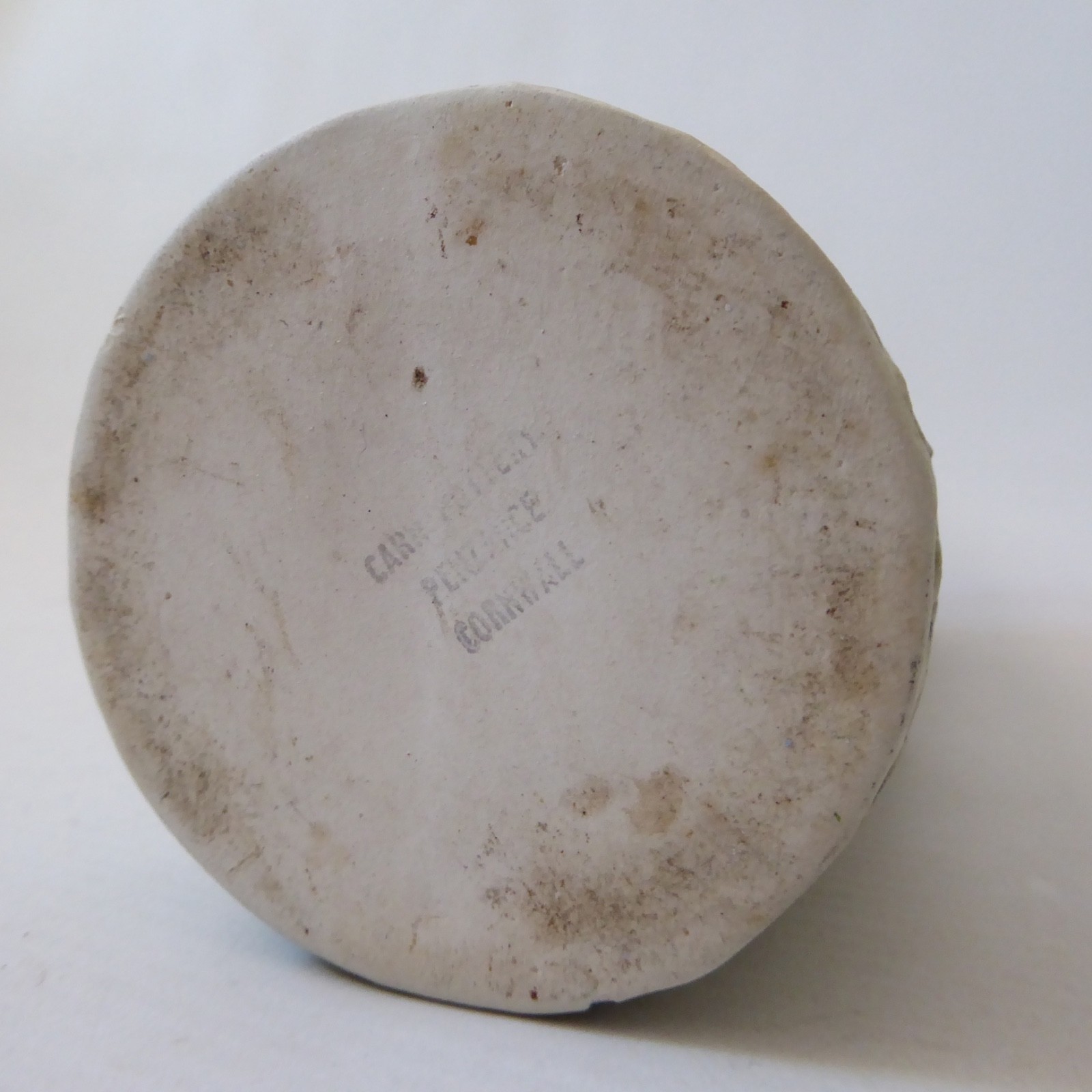 Carn Pottery cylinder 8" tall vase, John Beusmans. 1970s vintage retro. Circles - Image 12