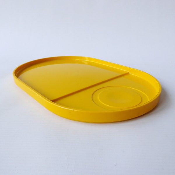 Crayonne retro yellow individual snack TV trays, 70s/80s. Terence Conran Habitat - Image 4