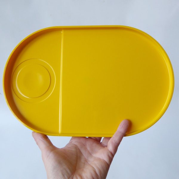 Crayonne retro yellow individual snack TV trays, 70s/80s. Terence Conran Habitat - Image 9