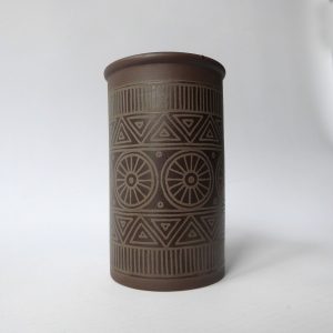 Hornsea Palatine tall salt or pepper pot, shaker. vintage Lancaster Vitramic 70s