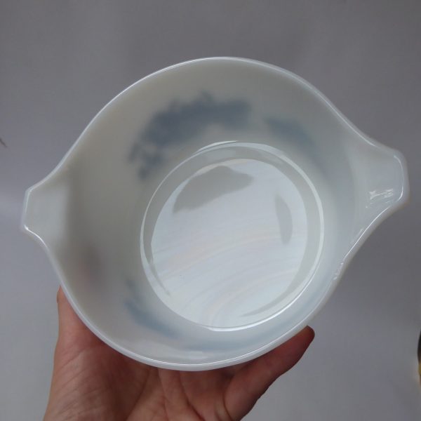 JAJ Pyrex Harvest Silhouette haymaker round glass buffet set bowl 1.5 pint, 1967 - Image 11