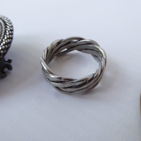 Job lot vintage jewellery incl 925 silver Hermann Siersbol, Taxco, rings pendant - Image 18