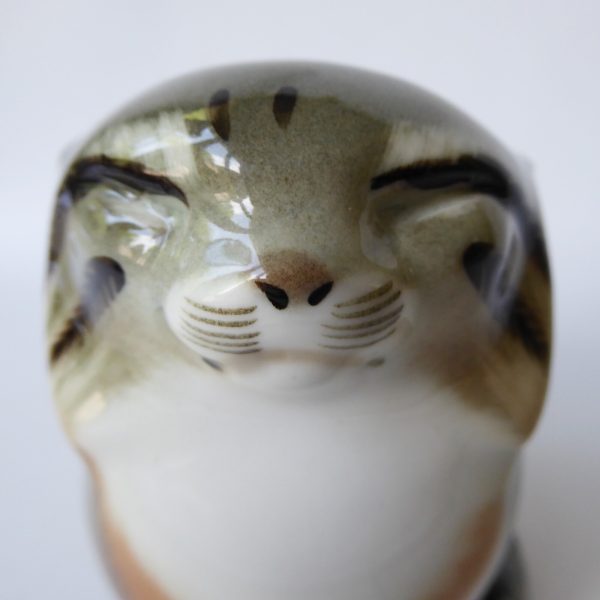 Lomonosov porcelain cat, Imperial Russian USSR Pallas Wildcat figurine. Vintage - Image 11