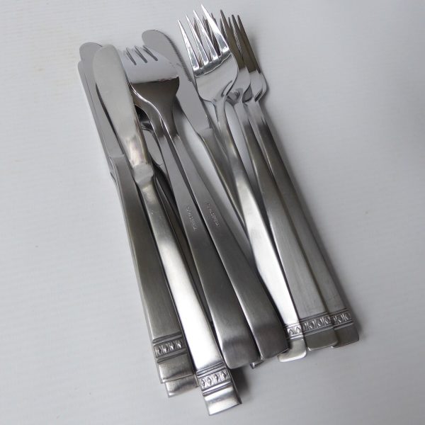Magefesa German set 6 forks & knives, Inox stainless steel. Cutlery vintage - Image 12