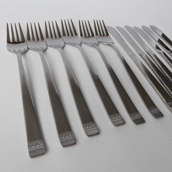 Magefesa German set 6 forks & knives, Inox stainless steel. Cutlery vintage - Image 4