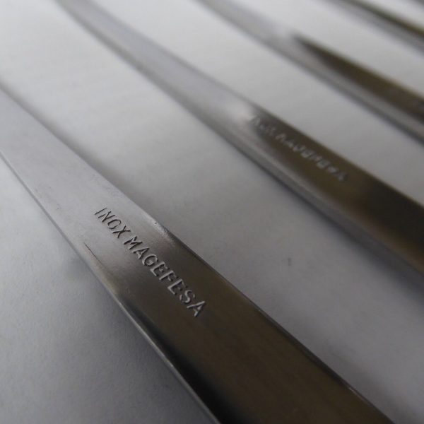Magefesa German set 6 forks & knives, Inox stainless steel. Cutlery vintage - Image 10