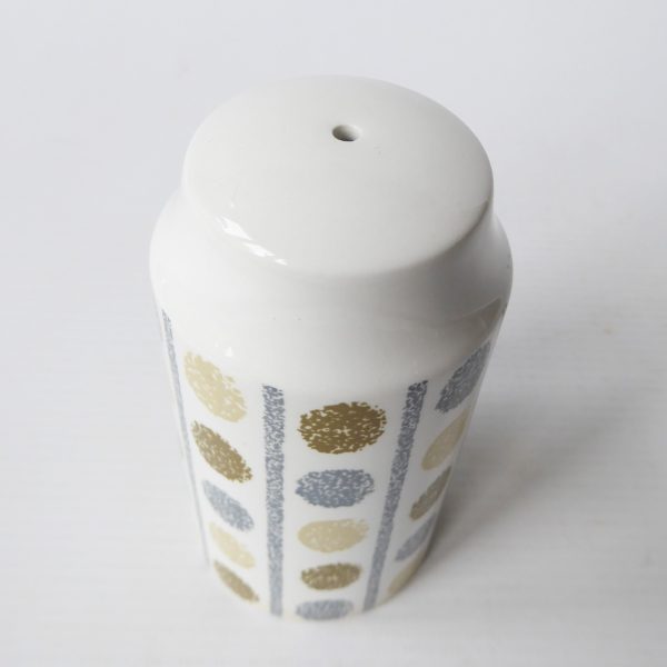 Midwinter Oakley salt shaker pot fine tableware grey spotty dotty. 1960s vintage - Image 4