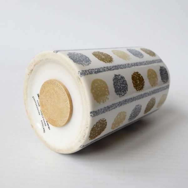 Midwinter Oakley salt shaker pot fine tableware grey spotty dotty. 1960s vintage - Image 5