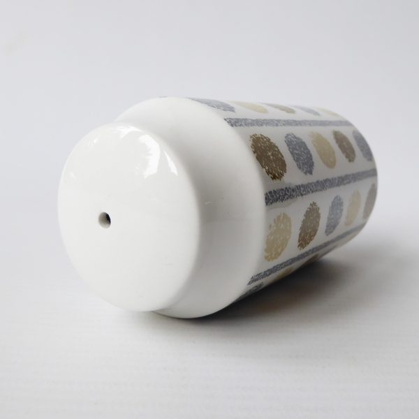 Midwinter Oakley salt shaker pot fine tableware grey spotty dotty. 1960s vintage - Image 6