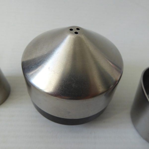 Old Hall Robert Welch lighthouse & Alveston pepper shakers + tea strainer 1960s - Image 9