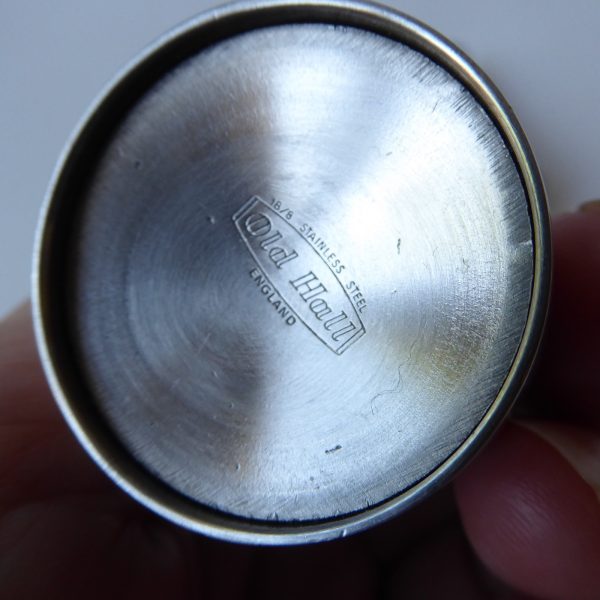 Old Hall stainless steel Salt and pepper set, 1960s 1970s vintage modernist pair - Image 7