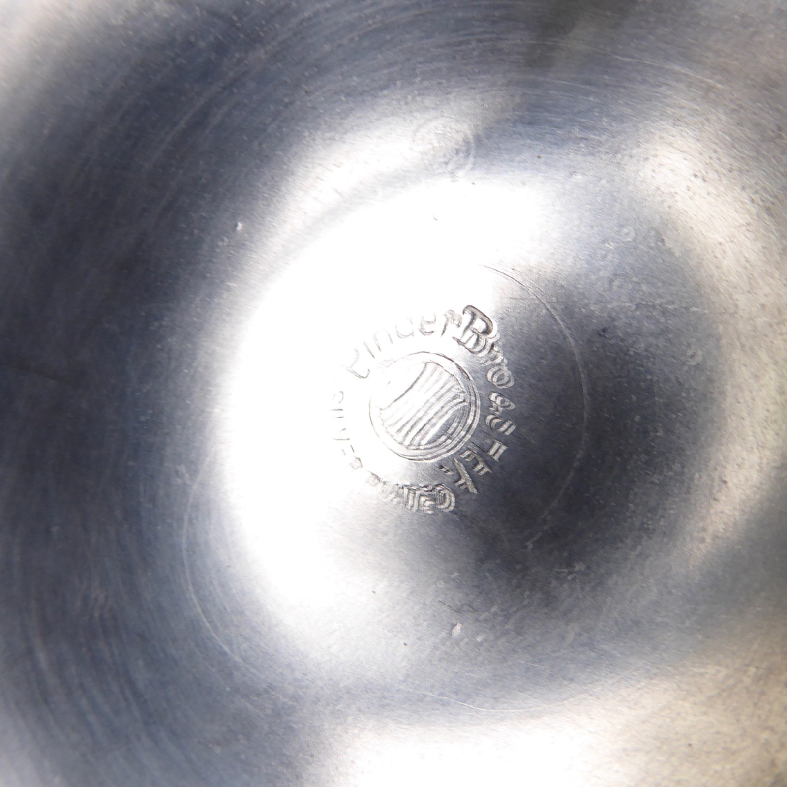 Pinder Bros. Sheffield pair silver plated goblets, 1960s mid century brutalist - Image 15