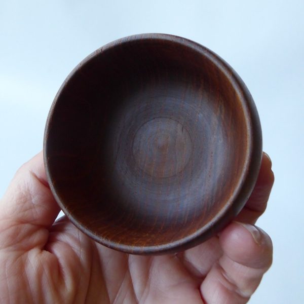 RW Norway Mid century modernist small carved teak wooden bowl, Rakel Wayersvang - Image 10