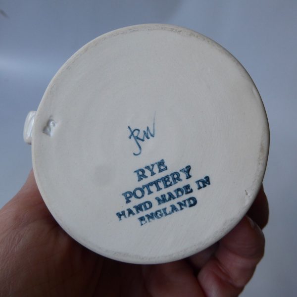 Rye Pottery vintage style blue Stripe mug. 1960s mid century style RW pottery - Image 10