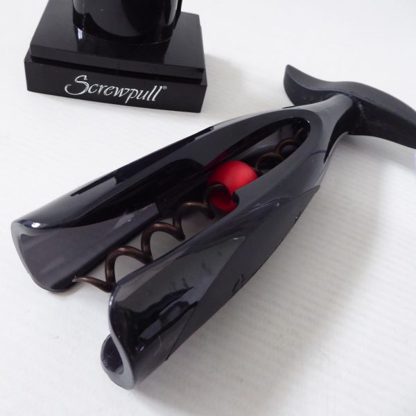 Screwpull Le Creuset Activ-Ball GS-200 corkscrew, black and red, stand & case - Image 8