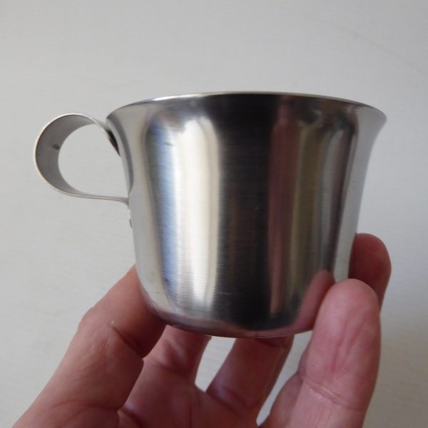Stelton Denmark 1960s vintage small stainless steel child's kid's cup mug. Dumbo - Image 7