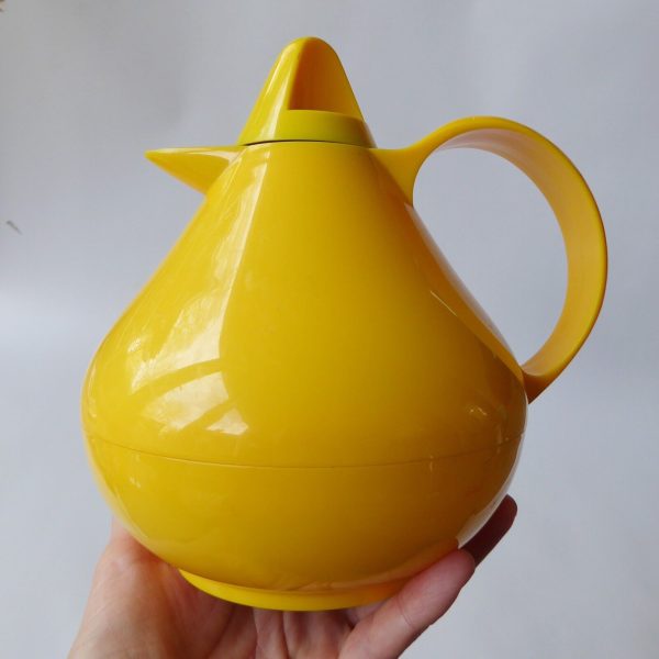 TCM bright yellow stylish vacuum thermal flask jug, 400ml hot cold drinks #65108 - Image 12