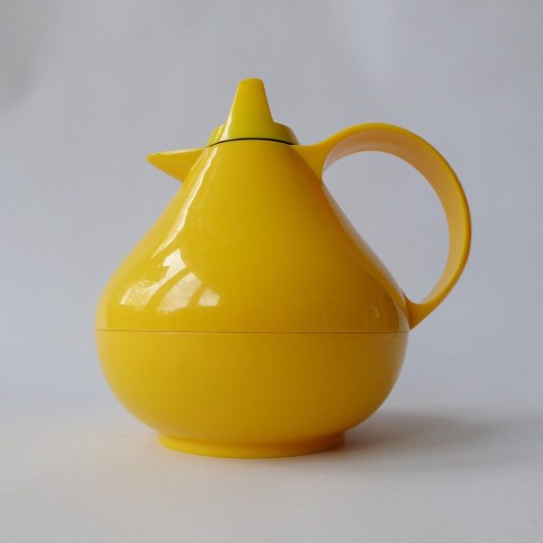 TCM bright yellow stylish vacuum thermal flask jug, 400ml hot cold drinks #65108 - Image 3