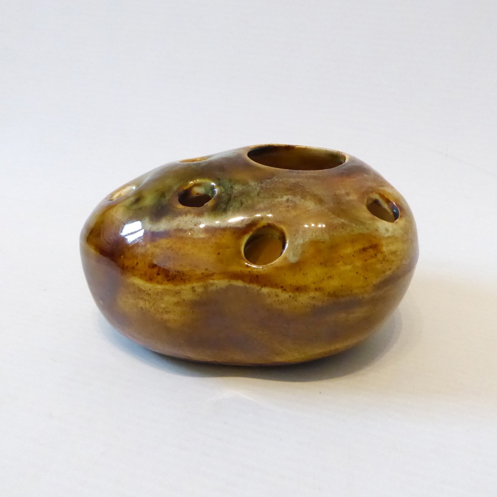 Tremaen style studio pottery pebble stone vase, vintage retro 1970s Cornish posy - Image 3