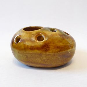 Tremaen style studio pottery pebble stone vase, vintage retro 1970s Cornish posy