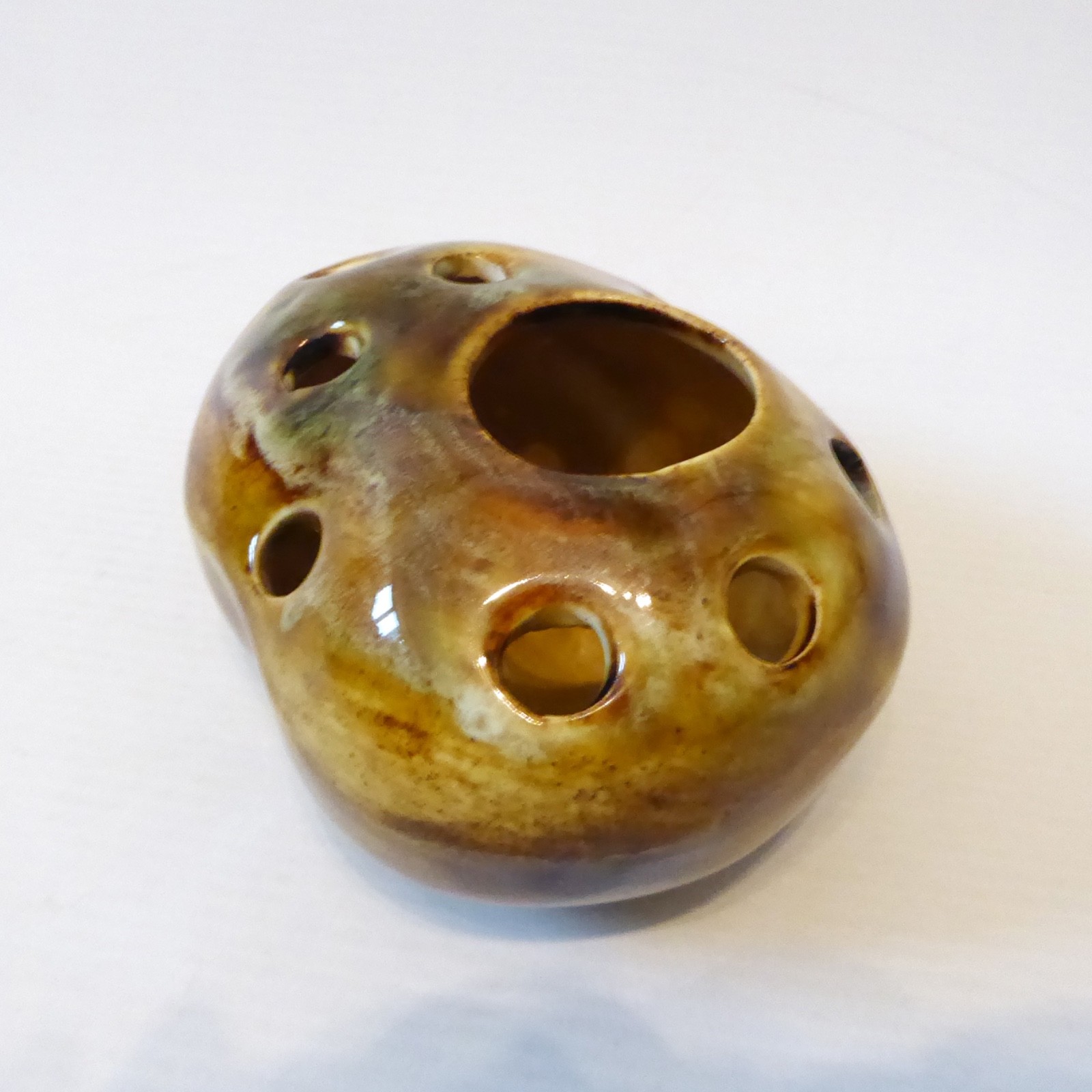 Tremaen style studio pottery pebble stone vase, vintage retro 1970s Cornish posy - Image 4