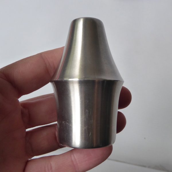 Viners stainless steel salt and pepper set, 1960s 1970s vintage modernist pair - Image 5