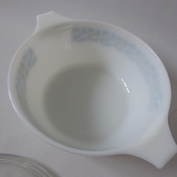 Vintage Pyrex JAJ Checkers 658 2.5 pint serving dish + lid cover 1960s casserole - Image 7