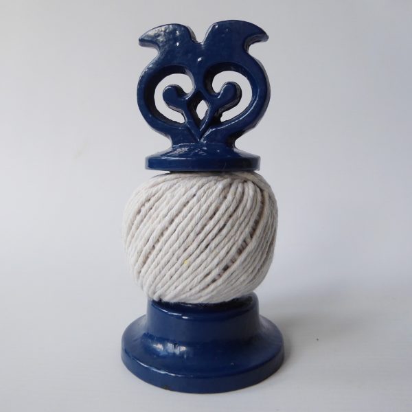 Vintage Robert Welch Victor owl string dispenser holder. Blue cast iron gadget - Image 7
